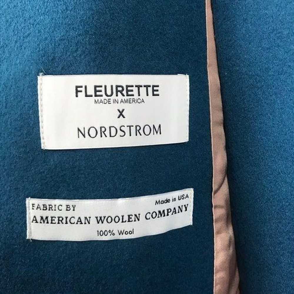 Fleurette Stand Collar Wool Car Coat - image 6