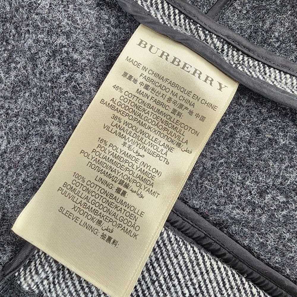 Burberry Brit Women's Large Gray Wool Blend Doubl… - image 3