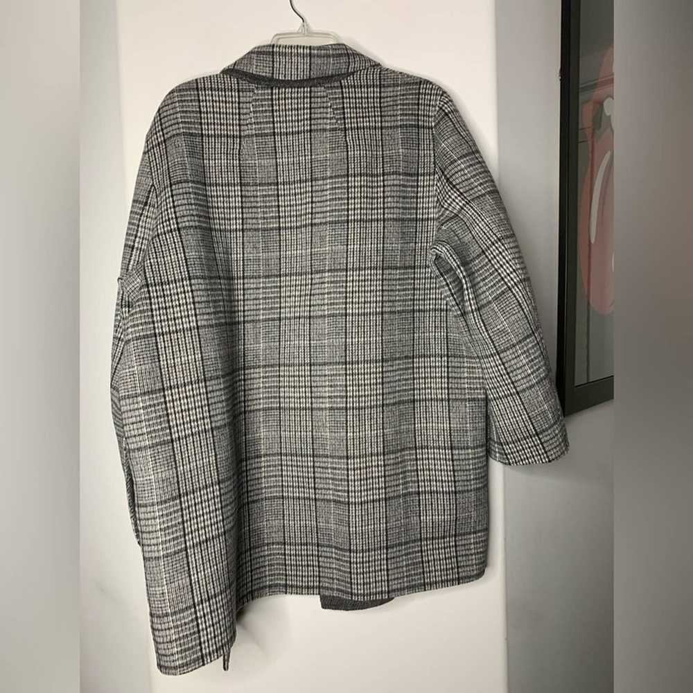 Theory Clairene Weston Wool Cashmere Blend Plaid … - image 8