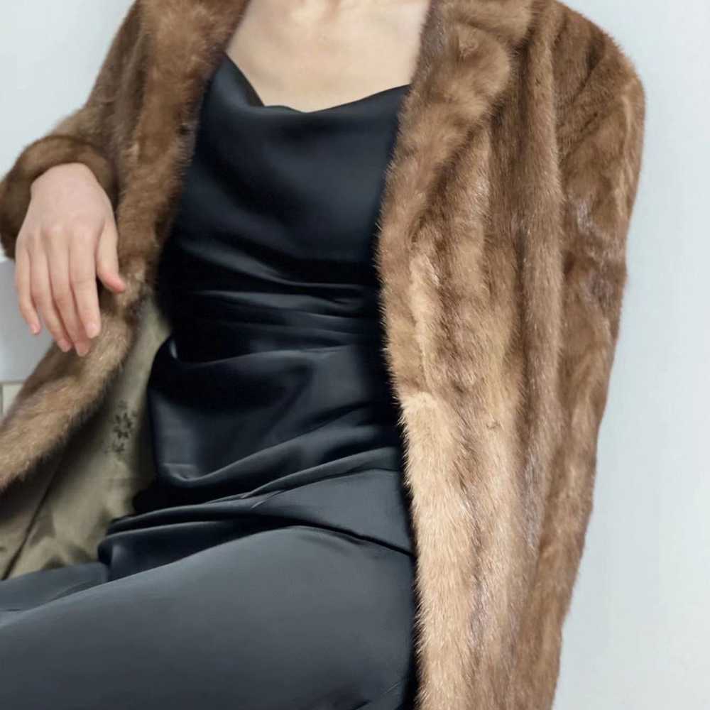 Petite Genuine Mink Fur Coat - image 3