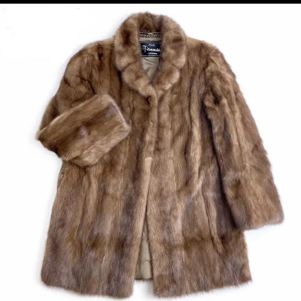 Petite Genuine Mink Fur Coat - image 4
