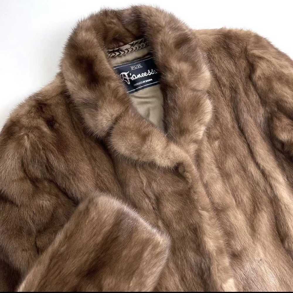 Petite Genuine Mink Fur Coat - image 5