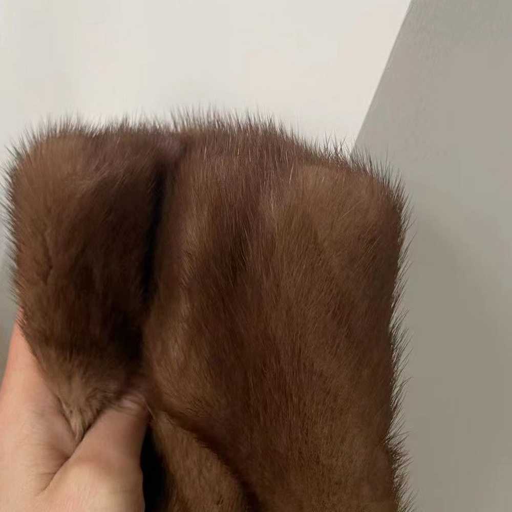 Petite Genuine Mink Fur Coat - image 6