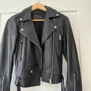 All saints leather biker jacket