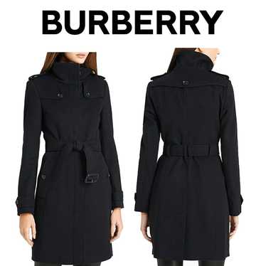 Classic Burberry London wool and cashmere wool coa