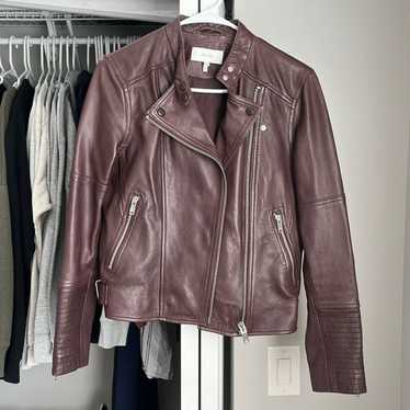 Reiss Brown Leather Jacket, worn once - image 1