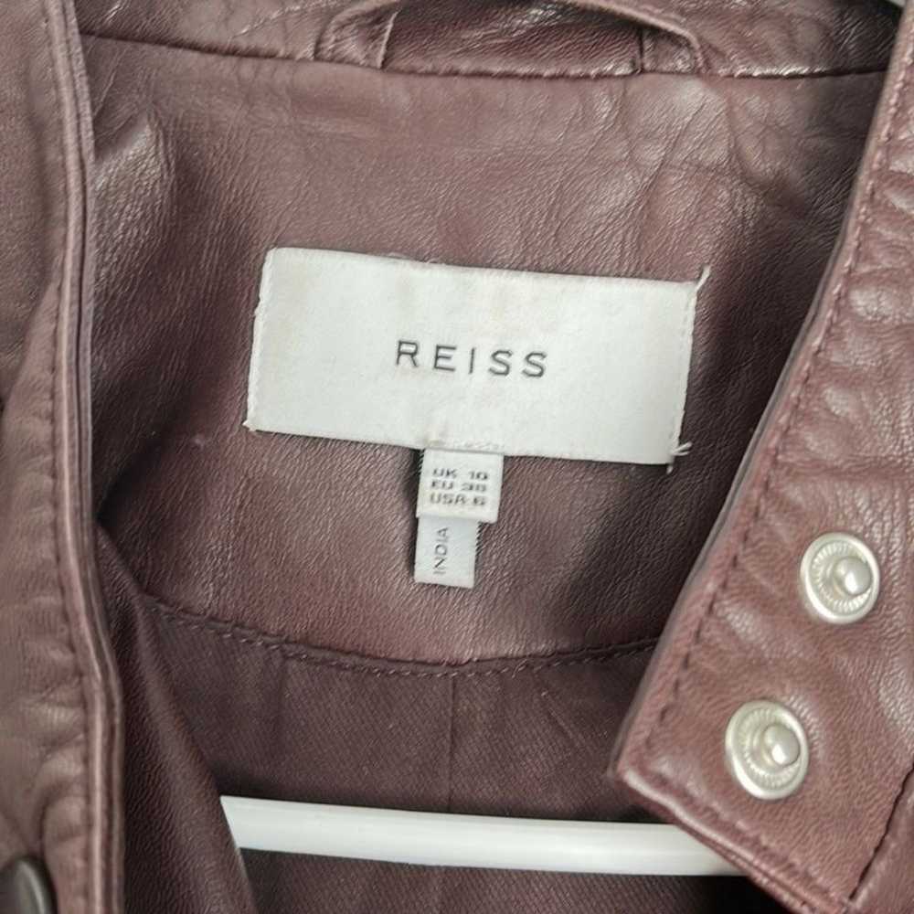 Reiss Brown Leather Jacket, worn once - image 4