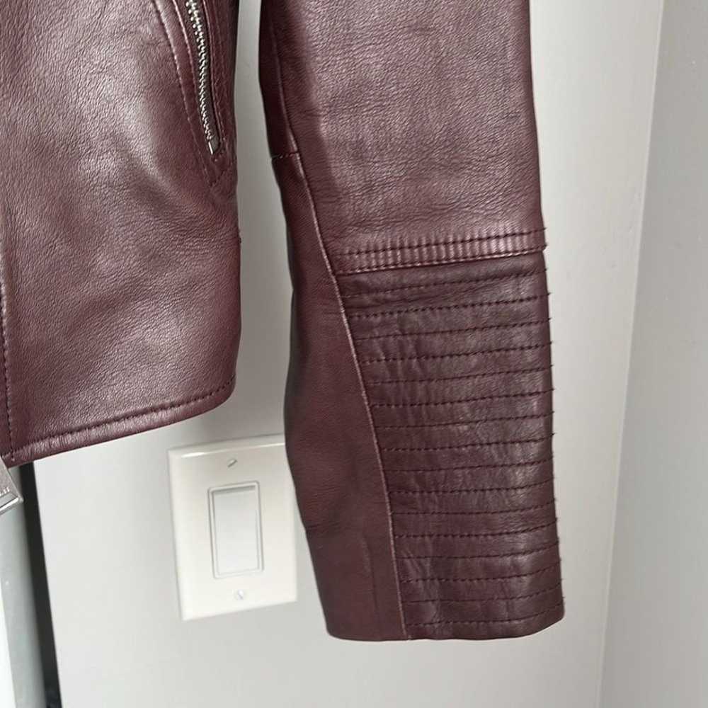 Reiss Brown Leather Jacket, worn once - image 6