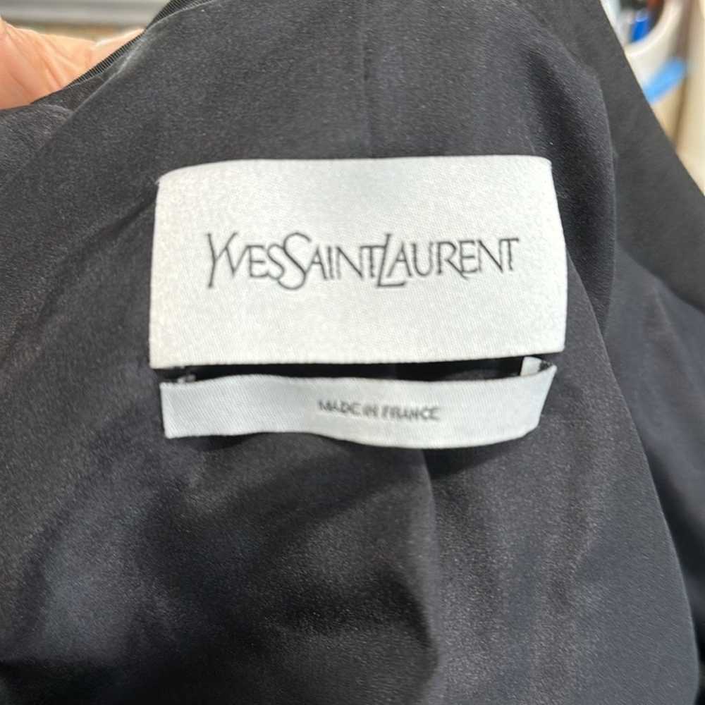 Authentic Yves Saint Laurent YSL Black Blazer Jac… - image 9