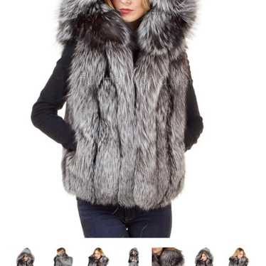 Silver fox Fur vest