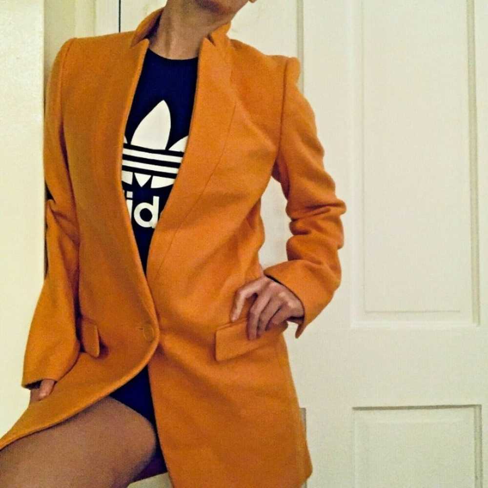 Stella McCartney Knee-Length Orange Coat - image 2