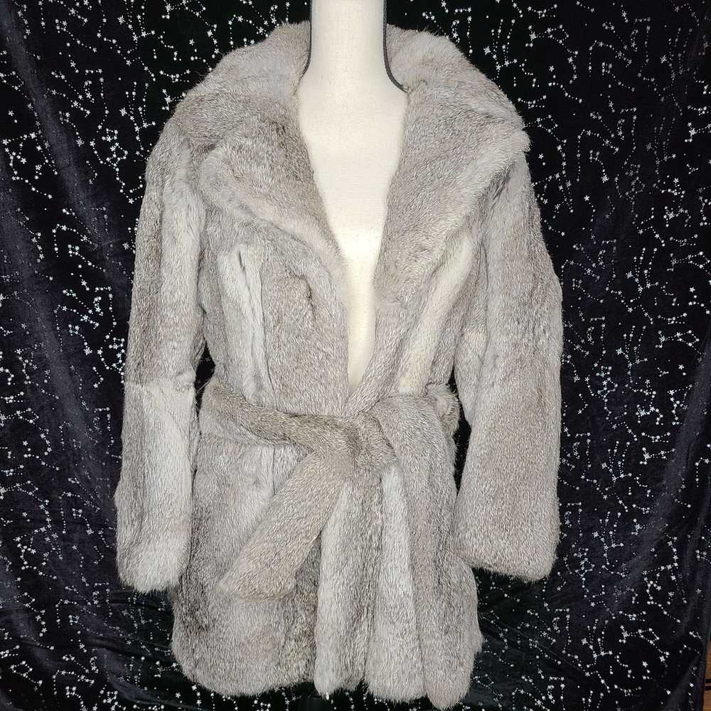 Vintage Genuine Rabbit Fur Coat - image 1