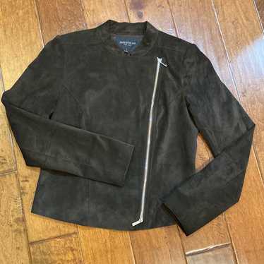 Lafayette 148 New York moto suede leather jacket - image 1