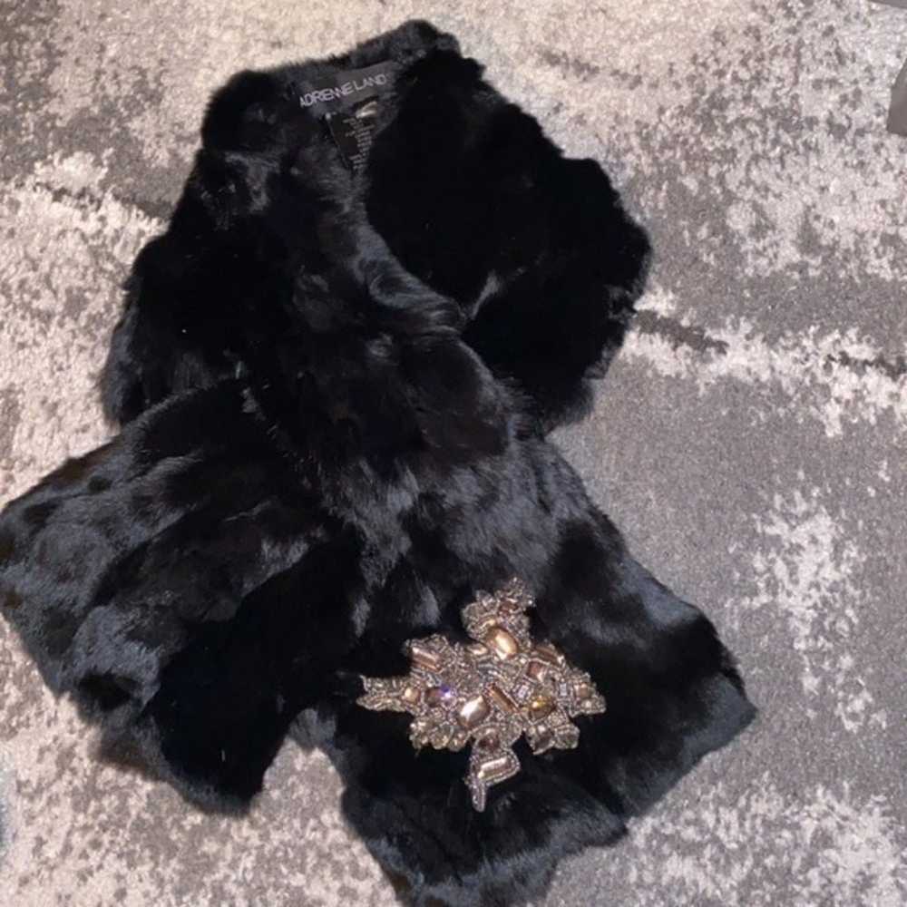 Fur Luxury set  Fur Vest & Scarf black
Adrienne L… - image 6