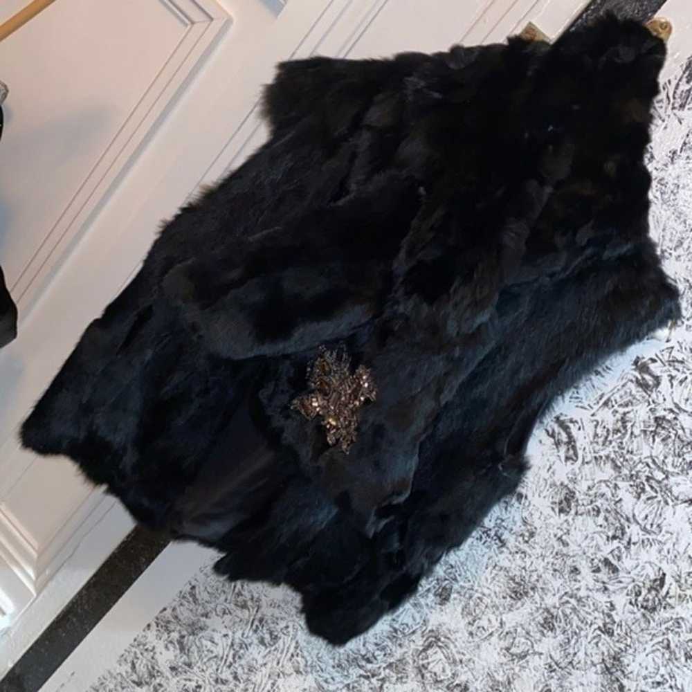 Fur Luxury set  Fur Vest & Scarf black
Adrienne L… - image 7