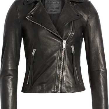 All Saints NEW Dalby Leather Biker Jacket M - image 1
