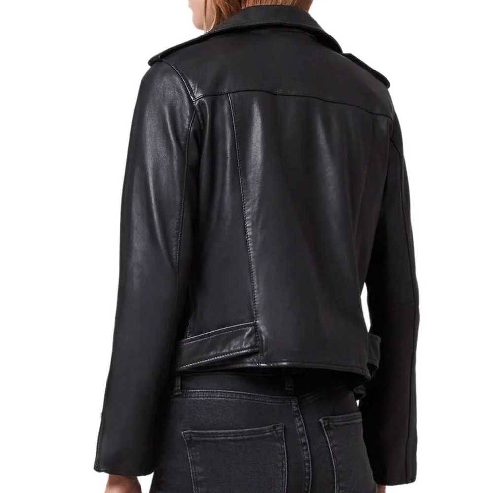 allsaints balfern leather biker jacket - image 2
