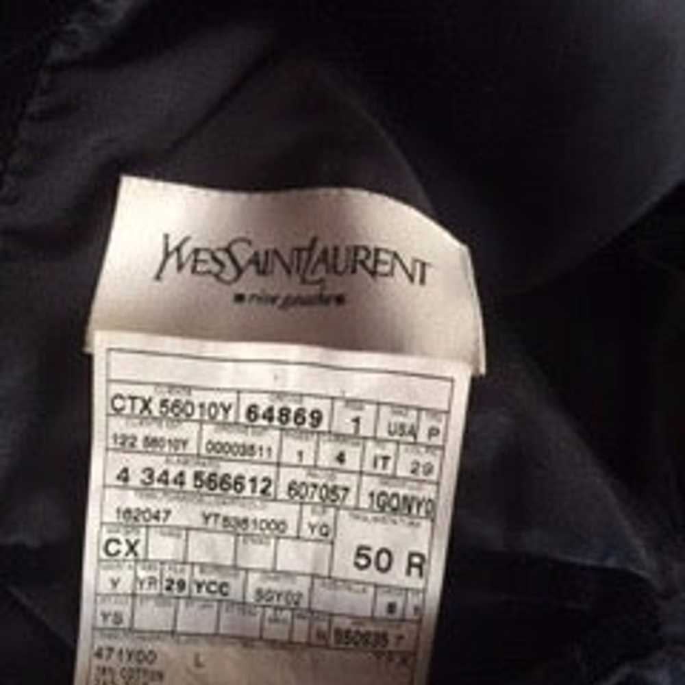 Yves Saint Laurent Black Velvet Jacket - image 8