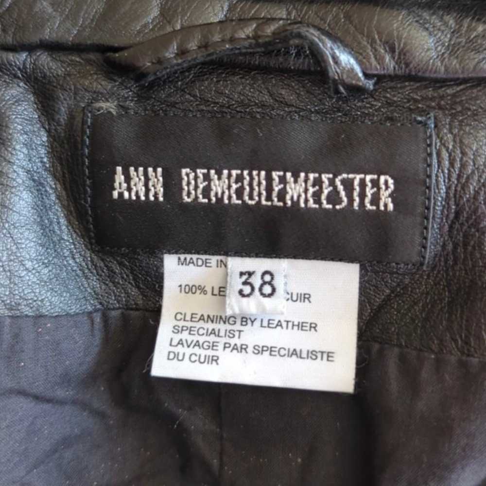 Ann Demeulemeester black leather vest - image 7