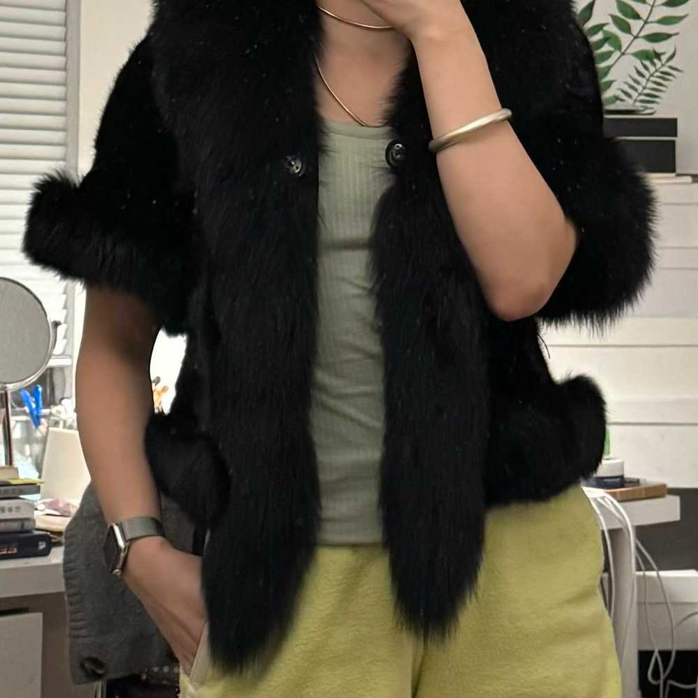 Very beautiful and elegant fur vest with side poc… - image 5