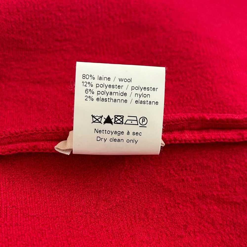 Alaia Wool Knit Zip Up Jacket in Red Women’s IT 4… - image 8