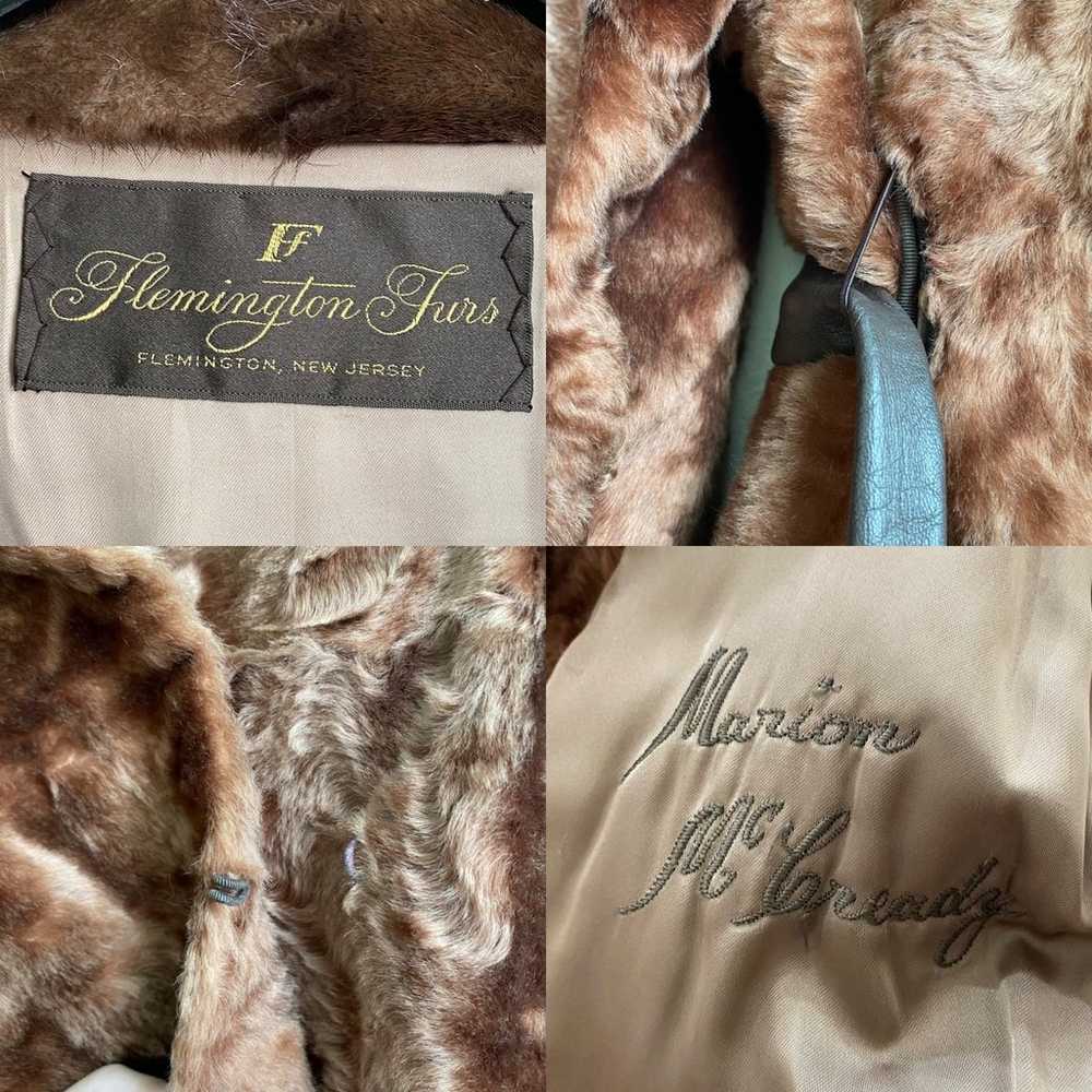 Vintage Flemington Furs Mid-Length Brown Fur Coat… - image 10