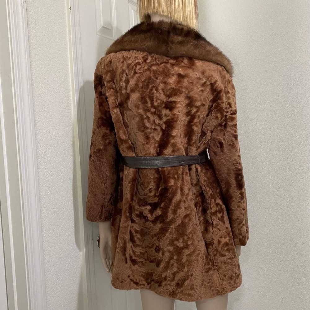 Vintage Flemington Furs Mid-Length Brown Fur Coat… - image 3