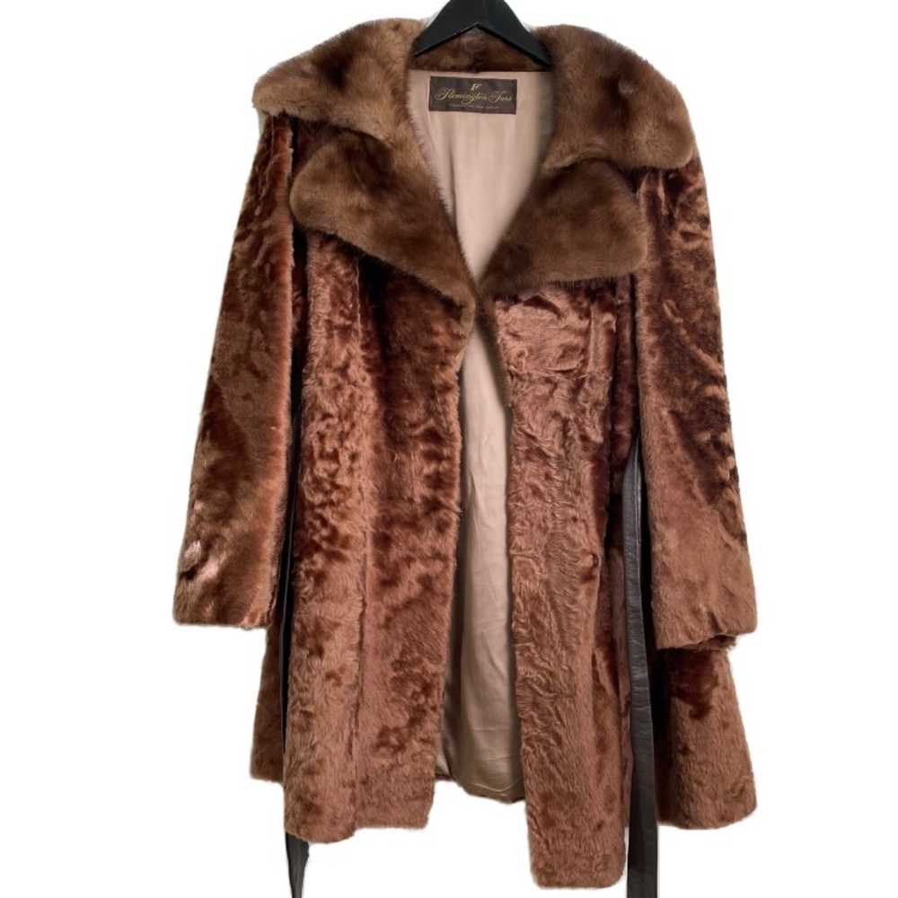 Vintage Flemington Furs Mid-Length Brown Fur Coat… - image 6