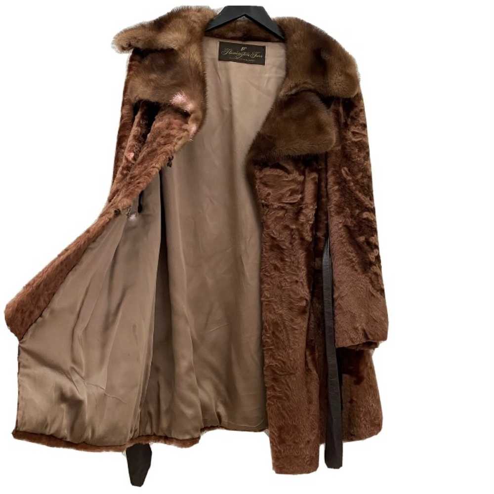Vintage Flemington Furs Mid-Length Brown Fur Coat… - image 7