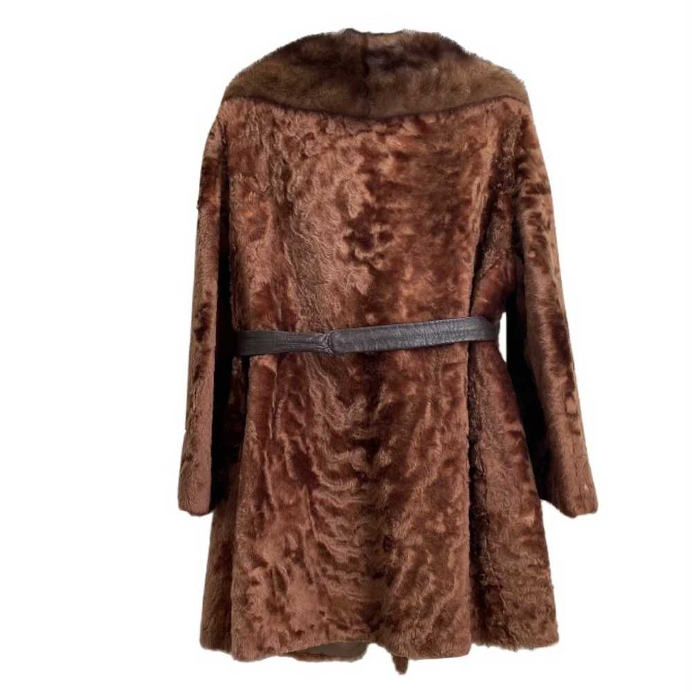 Vintage Flemington Furs Mid-Length Brown Fur Coat… - image 8