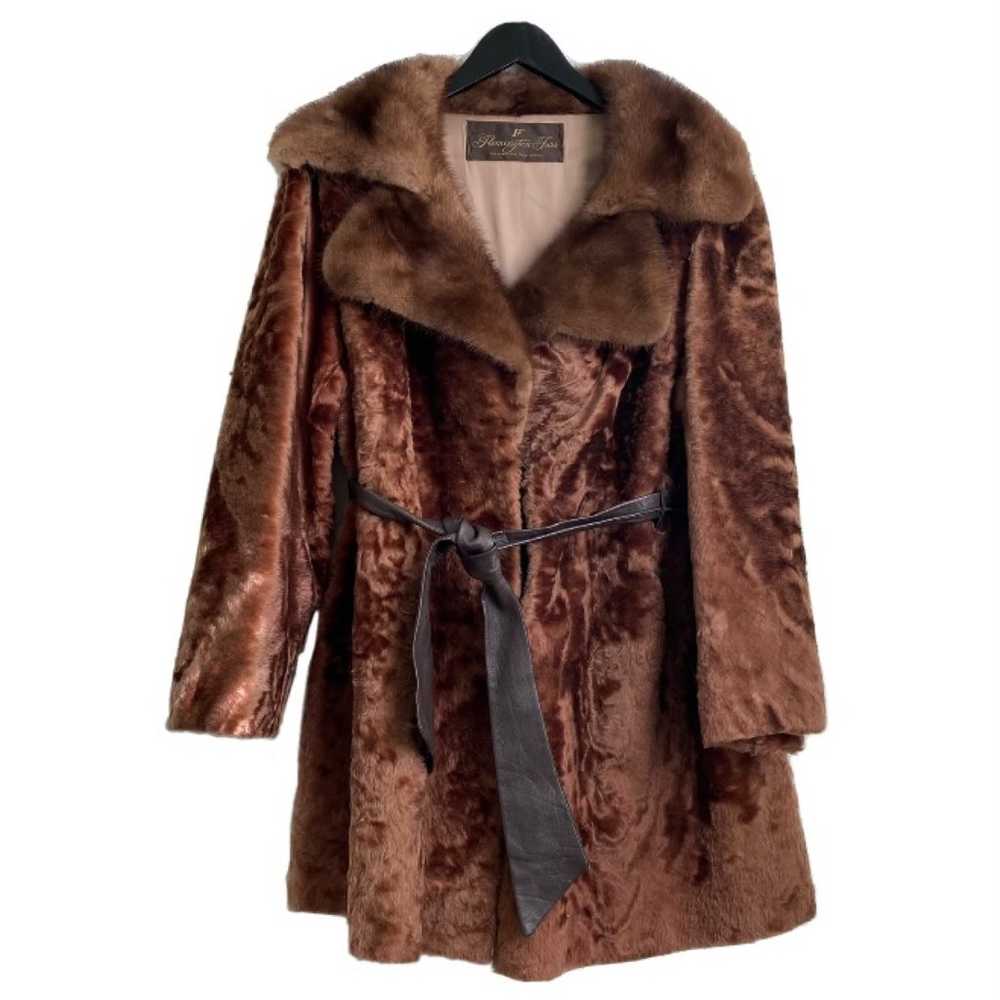Vintage Flemington Furs Mid-Length Brown Fur Coat… - image 9