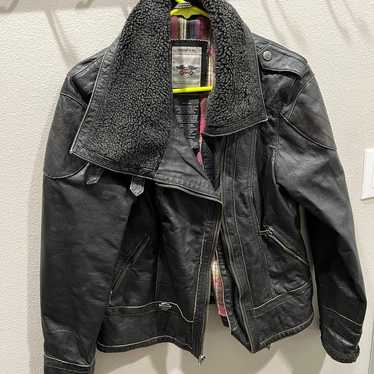 Harley Davidson leather bomber jacket