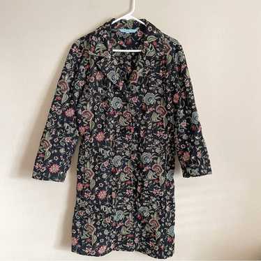 Johnny Was Floral Embroidered Coat