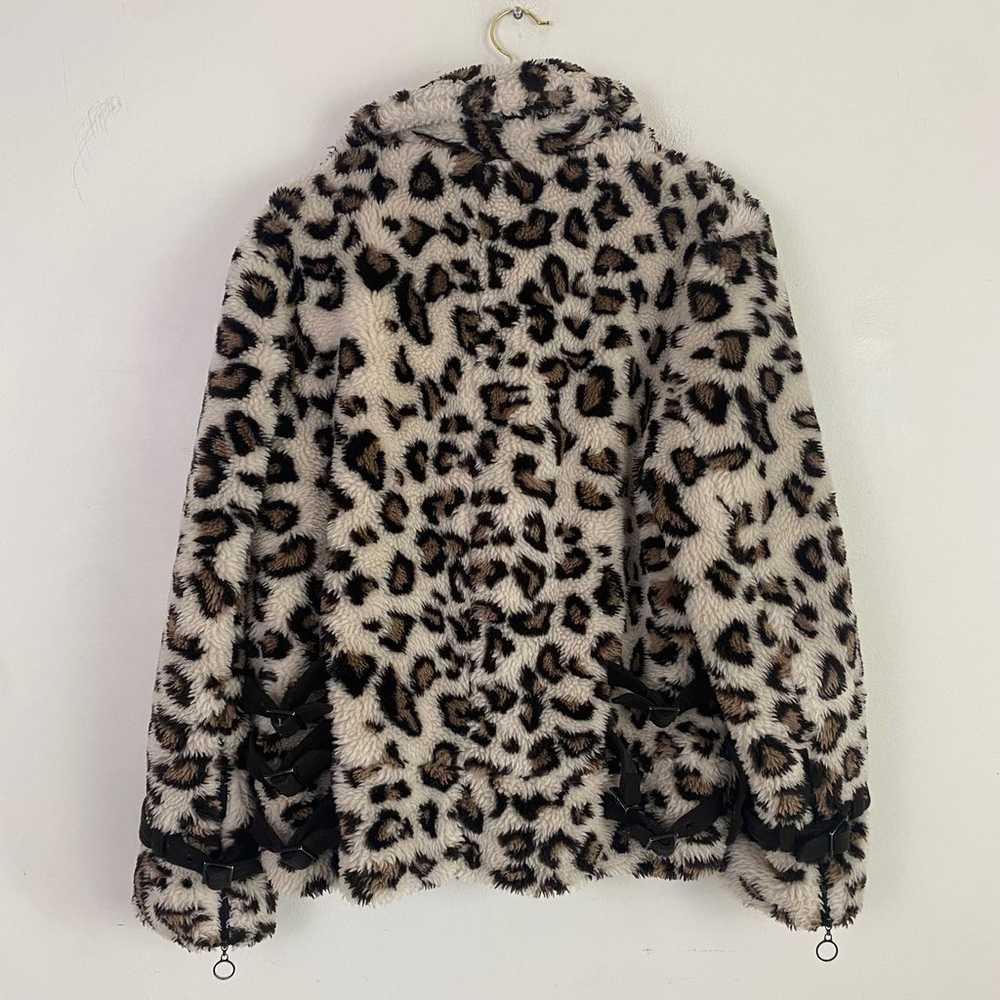 JONATHAN SIMKHAI leopard Sherpa coat - image 10