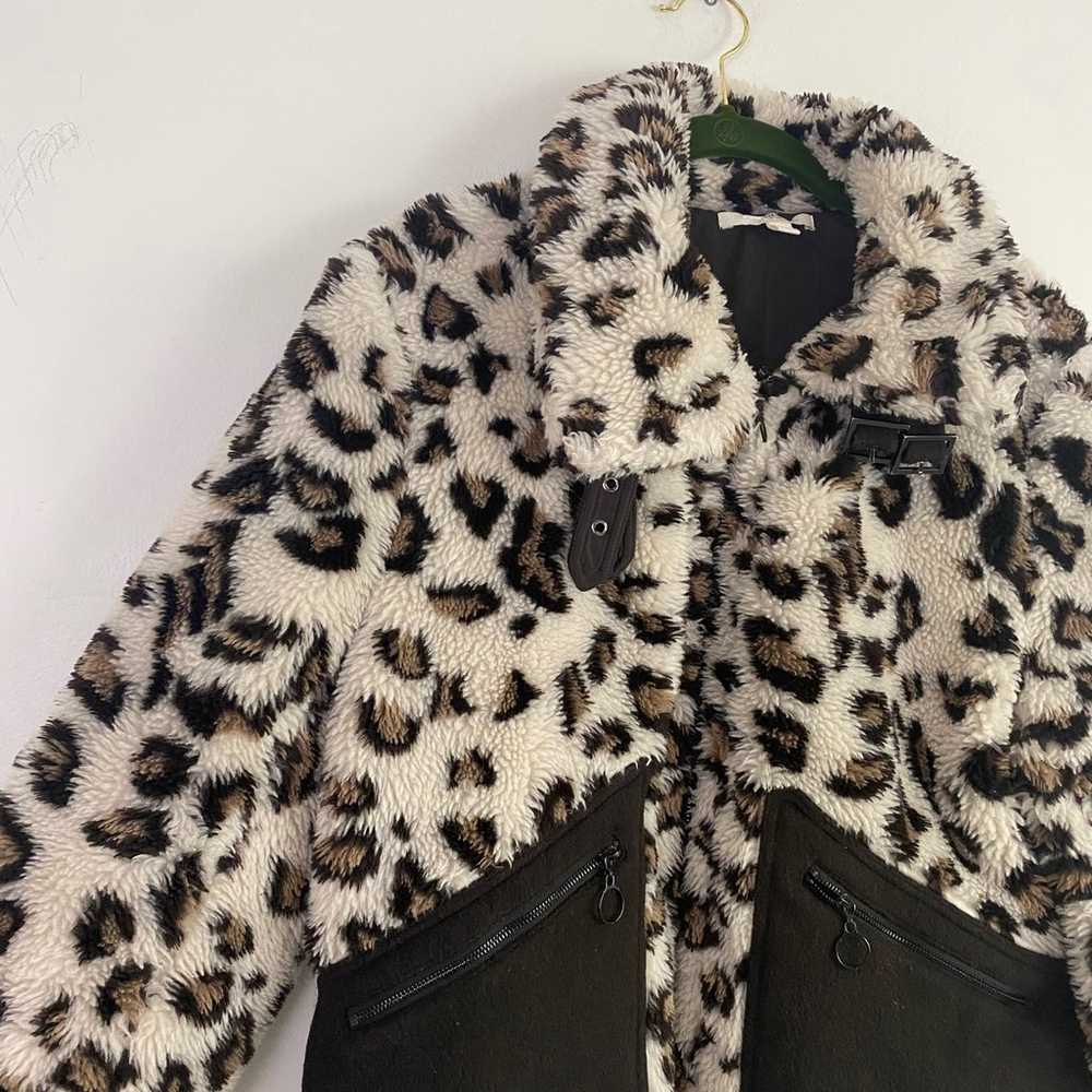 JONATHAN SIMKHAI leopard Sherpa coat - image 6