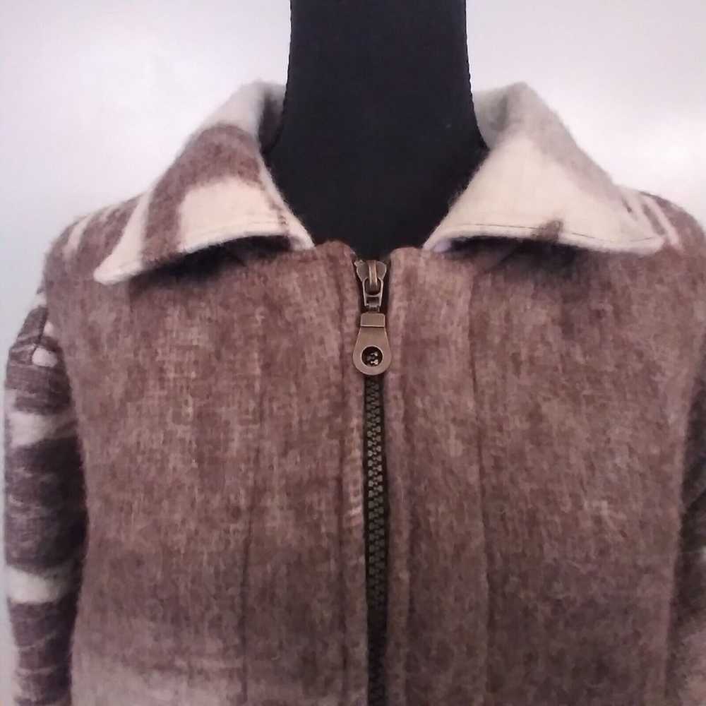 Alpaca Connection Wool Print Large Coat Jacket - … - image 11