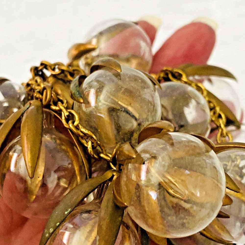 Blown Glass Drops Art Deco Bib Necklace - image 10