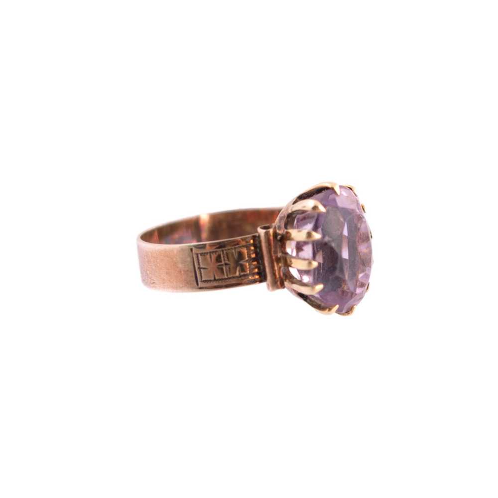 Antique Amethyst Ring - image 2