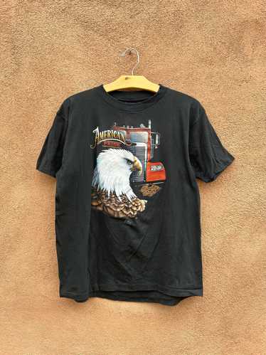 1986 American Pride Truckers Only 3D Emblem T-shir