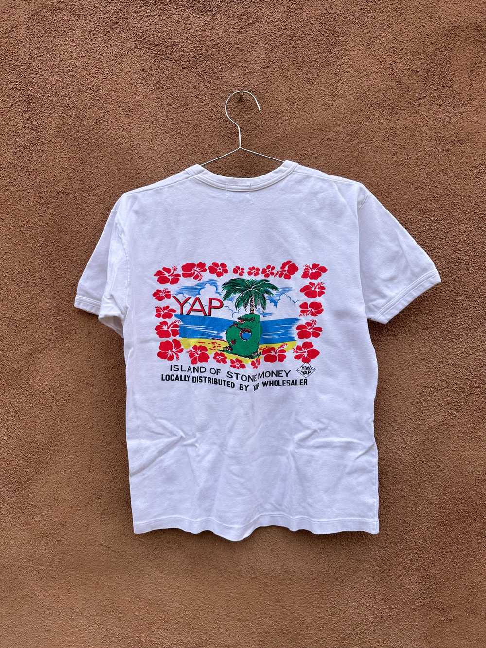 70's YAP Island of Stone Money T-shirt - image 1