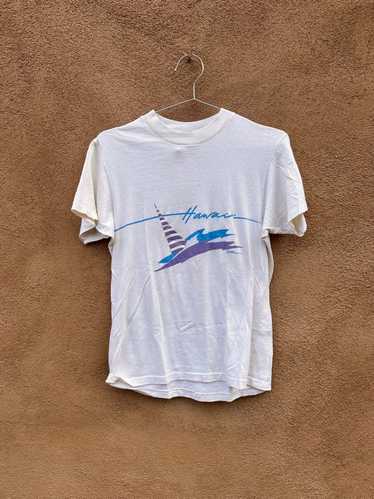 80's New Wave Hawaii Sailboat T-shirt