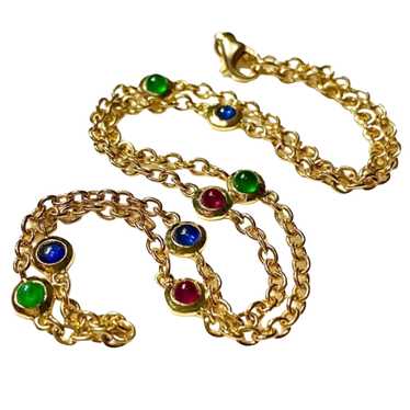 Product Details 18ct Yellow Gold Multi-gem Neckla… - image 1