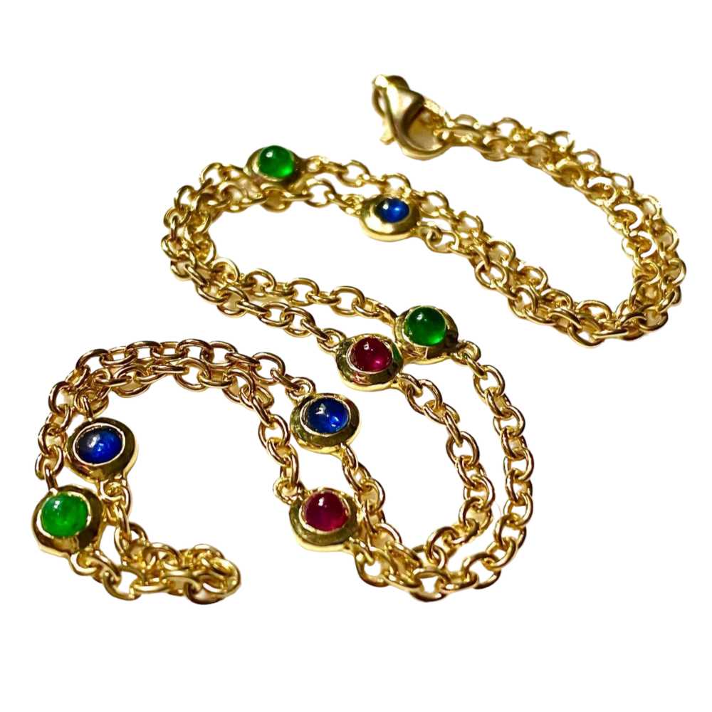 Product Details 18ct Yellow Gold Multi-gem Neckla… - image 5