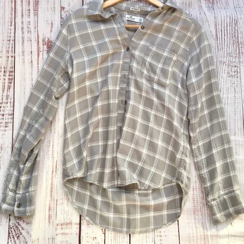 NWT Hollister AF Flannels shirt button down boyfr… - image 2