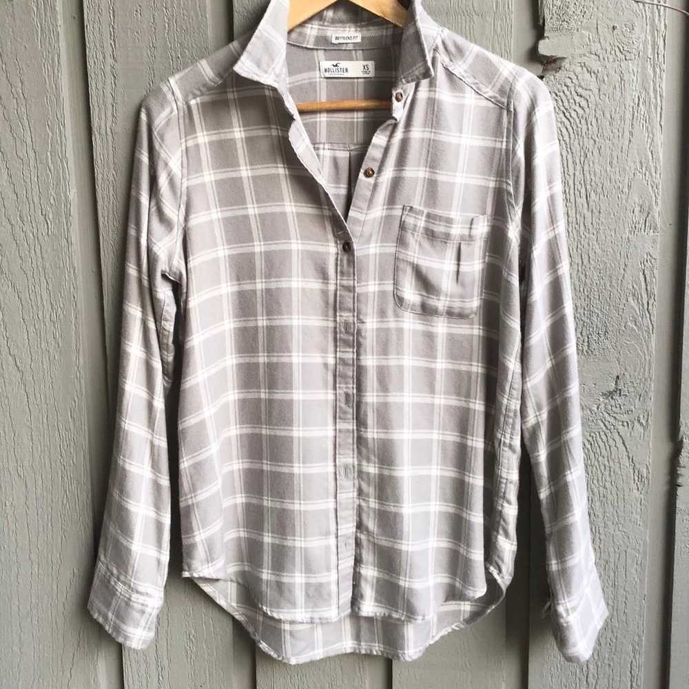 NWT Hollister AF Flannels shirt button down boyfr… - image 3