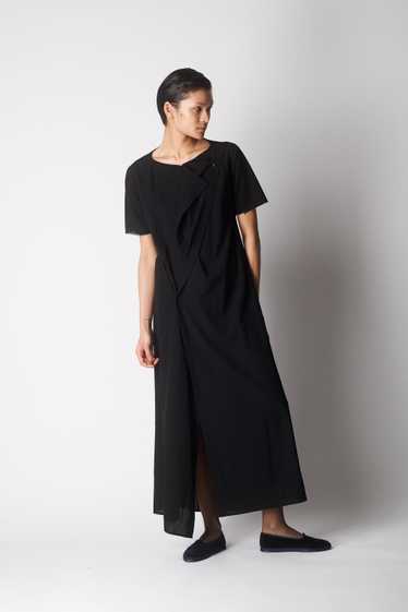 Yohji Yamamoto Asymmetric Wool Dress