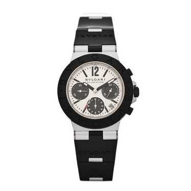 BULGARI Aluminum Rubber 38mm Diagono Chronograph … - image 1