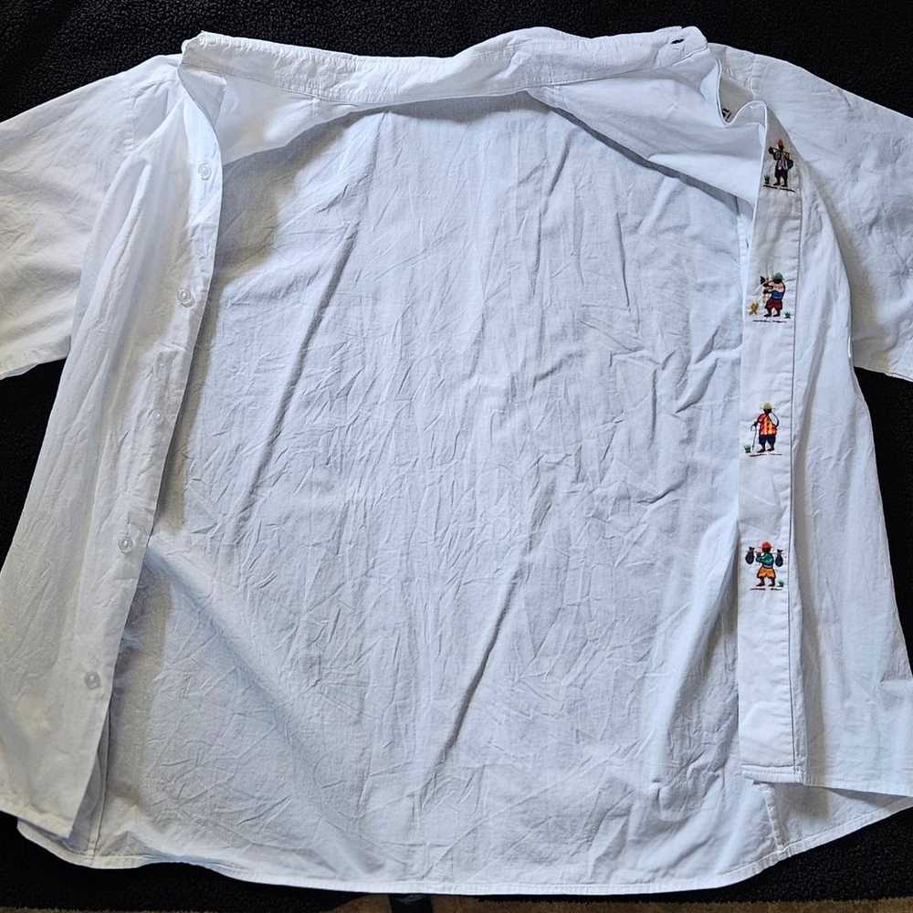 Vintage Embroidered Button-up Shirt - image 3