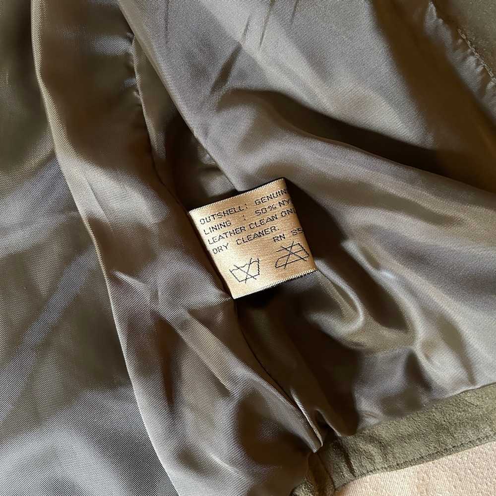 Rem Garson Vintage Goat Suede Button Front Shirt … - image 10