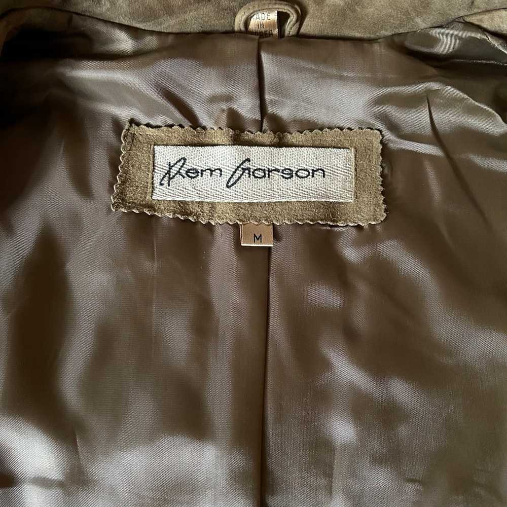 Rem Garson Vintage Goat Suede Button Front Shirt … - image 9